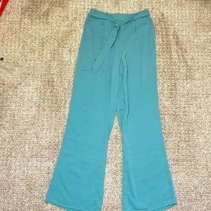 Green Flowy Elastic Pant